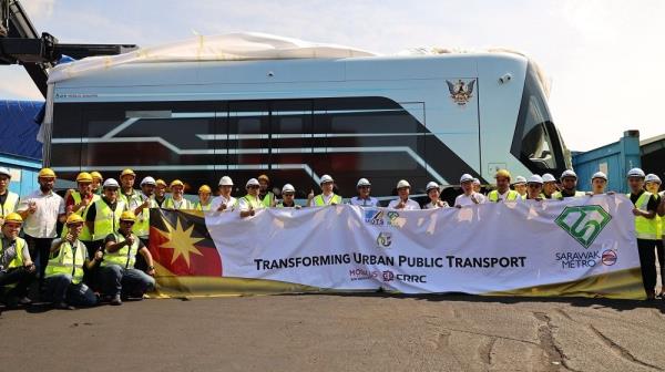 Sarawak Metro: Autonomous Rapid Transit prototype unit arrives in Kuching