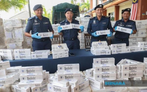 Sabah Customs foil attempts to smuggle in cigarettes worth over RM6.3m in first seven months of 2023