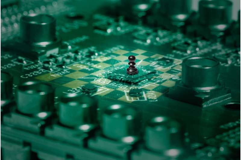  世界上最大可控量子点阵列的棋盘式操作 